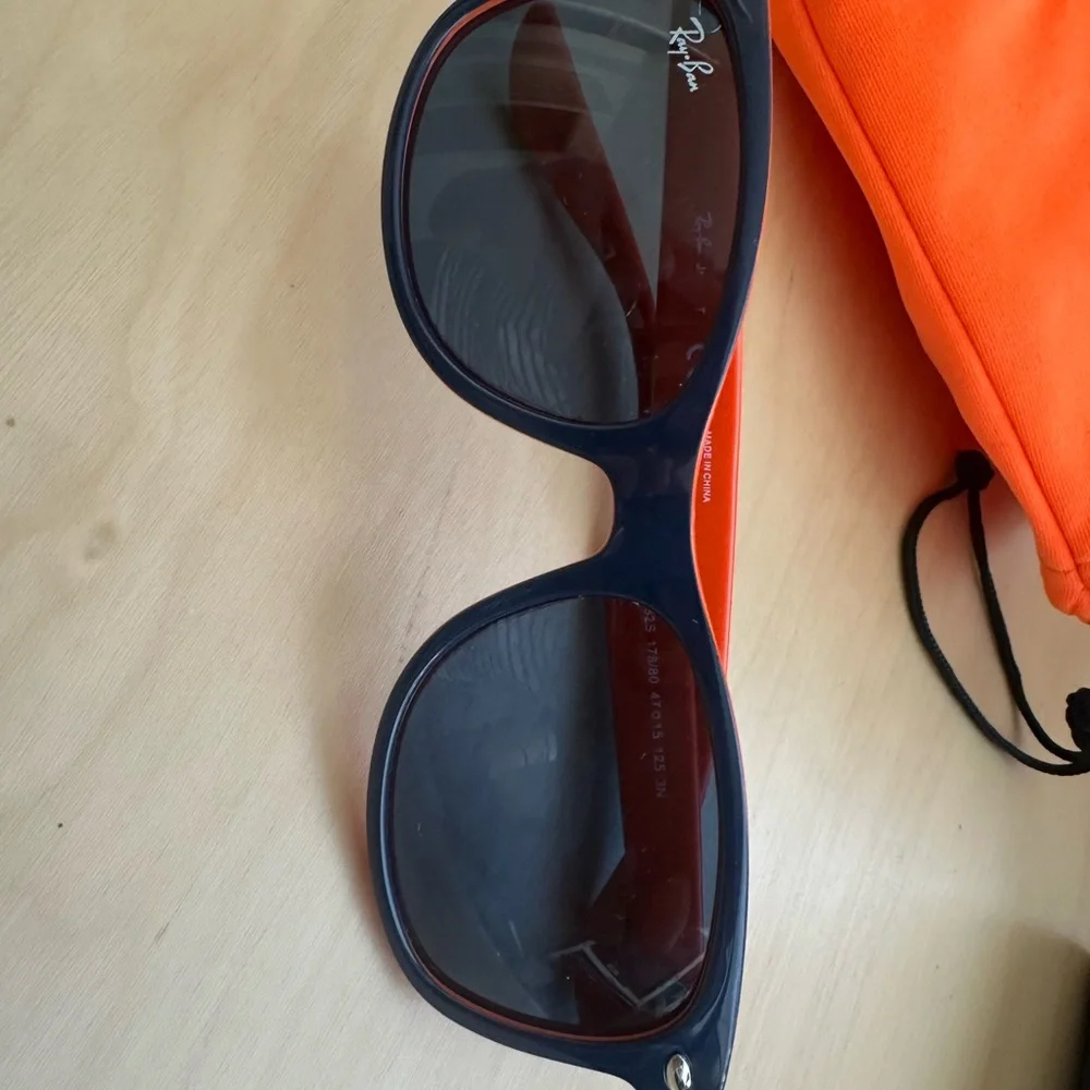 Ray-Ban Navy and Tangerine Sunglasses